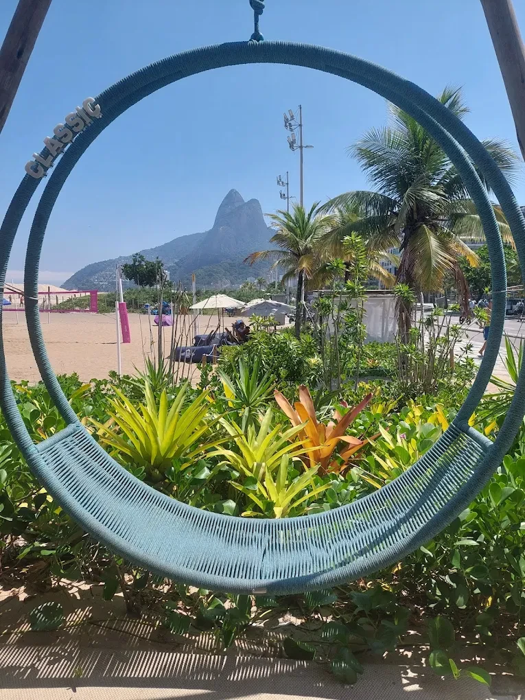 VIP Sunbed in Ipanema - View of Dois Irmãos at Clássico Beach Club Ipanema
